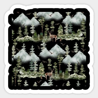 Mountain Spring time Sticker